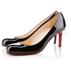 Christian Louboutin Simple Pump 70, Black, Size 38